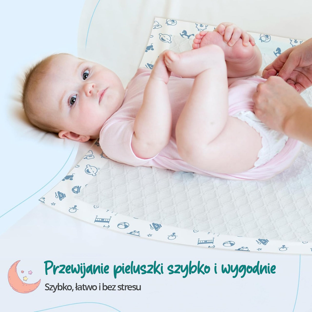 10 ks jednorázových přebalovacích podložek LuvLap 60x60 cm