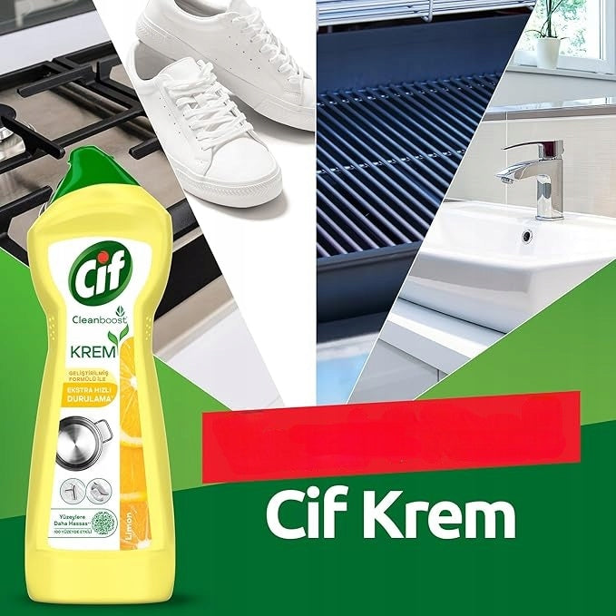 CIF Cleanboost univerzální čisticí mléko - 10x citron 500 ml