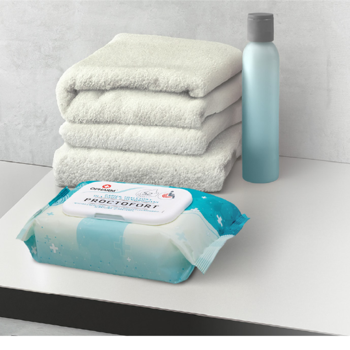 OPHARM - vlhčený toaletní papír pro osoby s hemoroidy 52 ks - PROCTOFORT