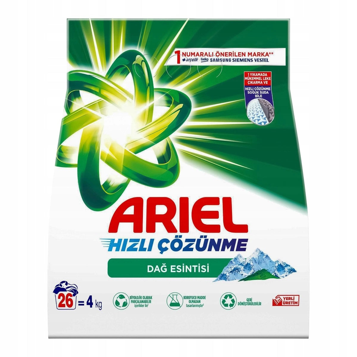 Ariel prací prášek na bílé prádlo 4 kg 