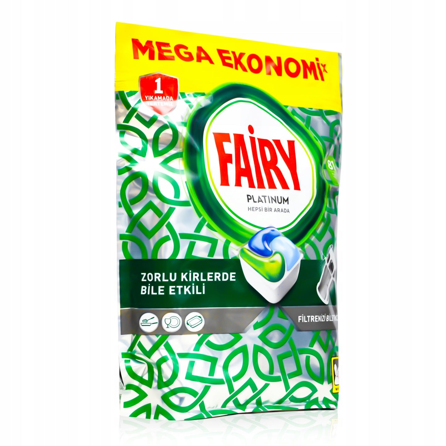 Kapsle do myčky Fairy Platinum 81 ks