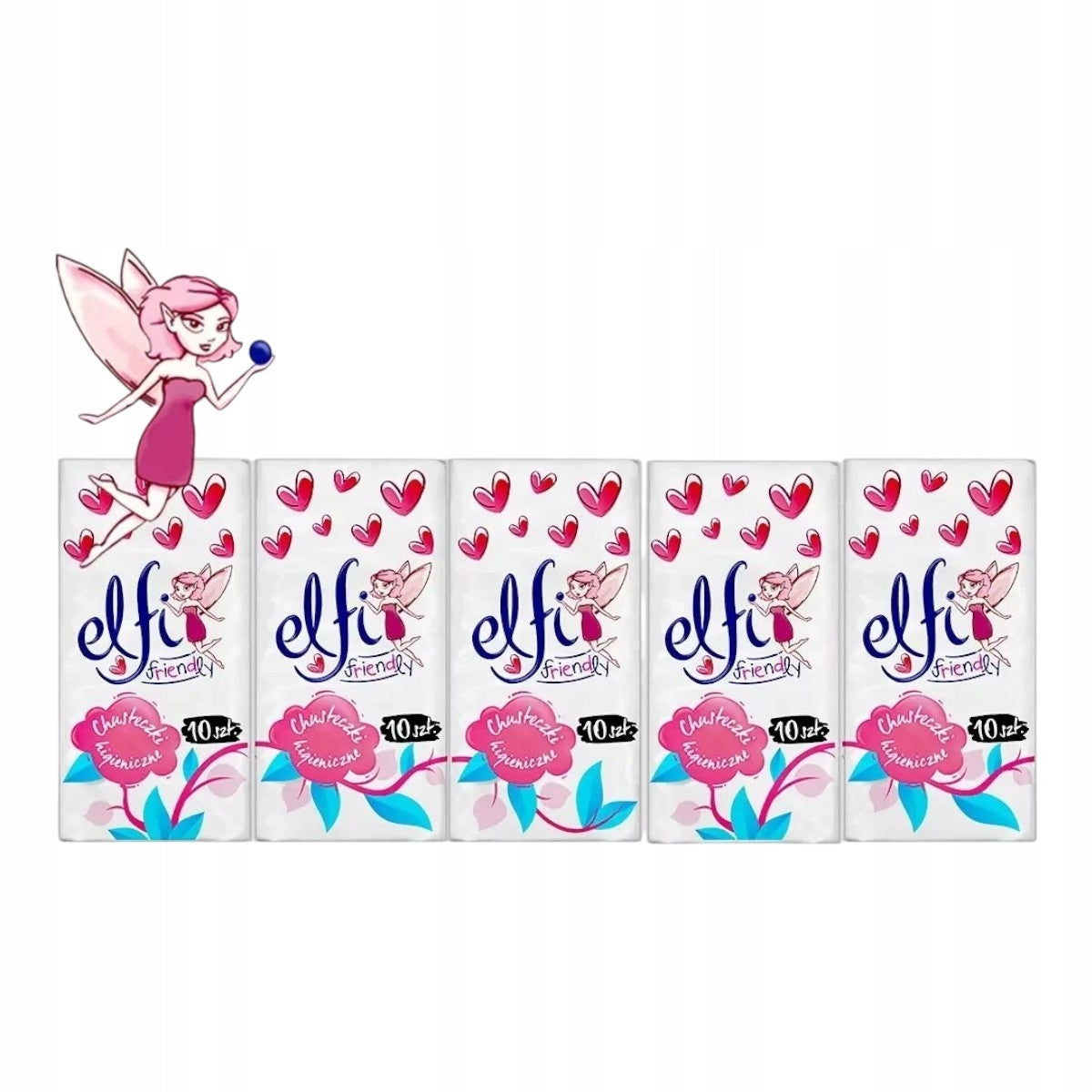 Elfi Friendly kapesníky 10x10 ks 2w měkké jemné PZH