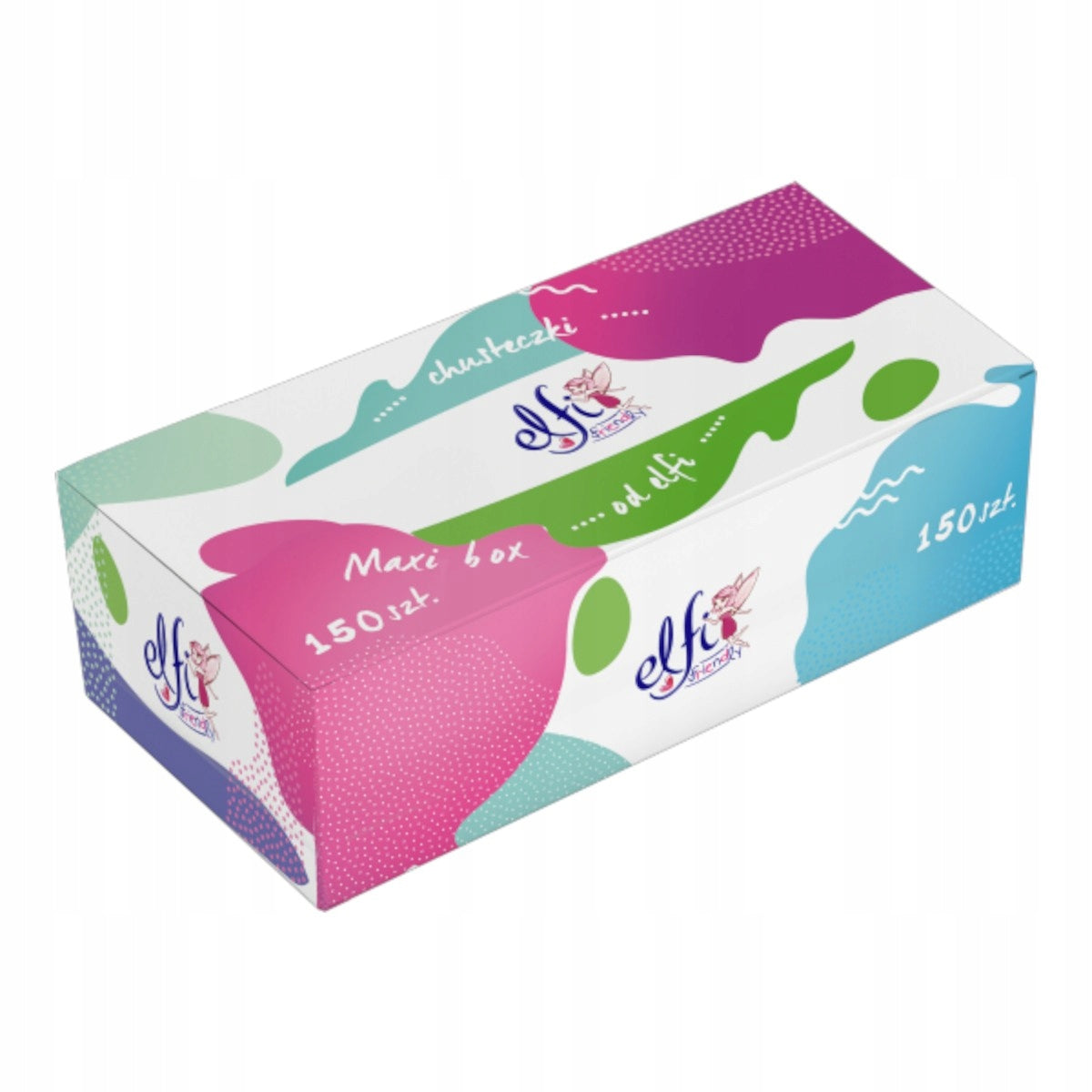 Elfi Friendly balení 2 kapesníků, 150 ks, Maxi Box