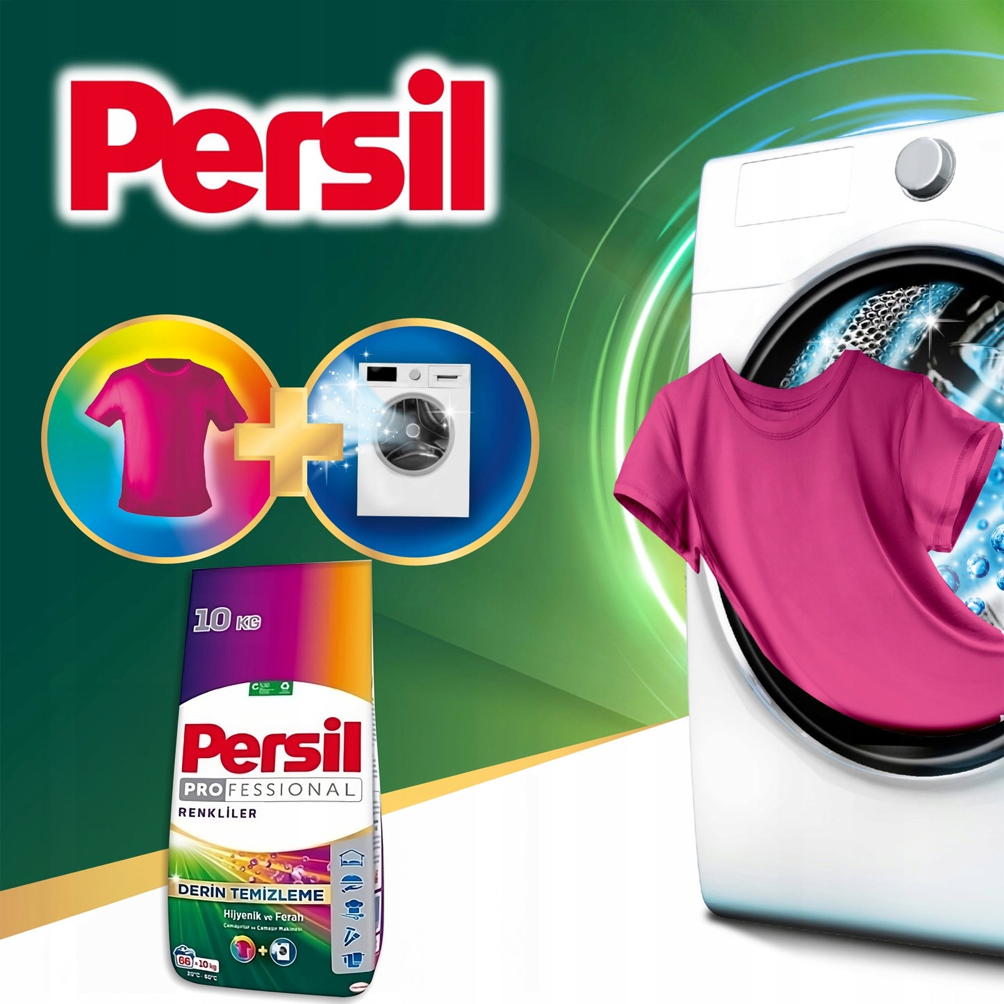 Proszek do prania białego i koloru Persil Deep Clean zestaw 20 kg