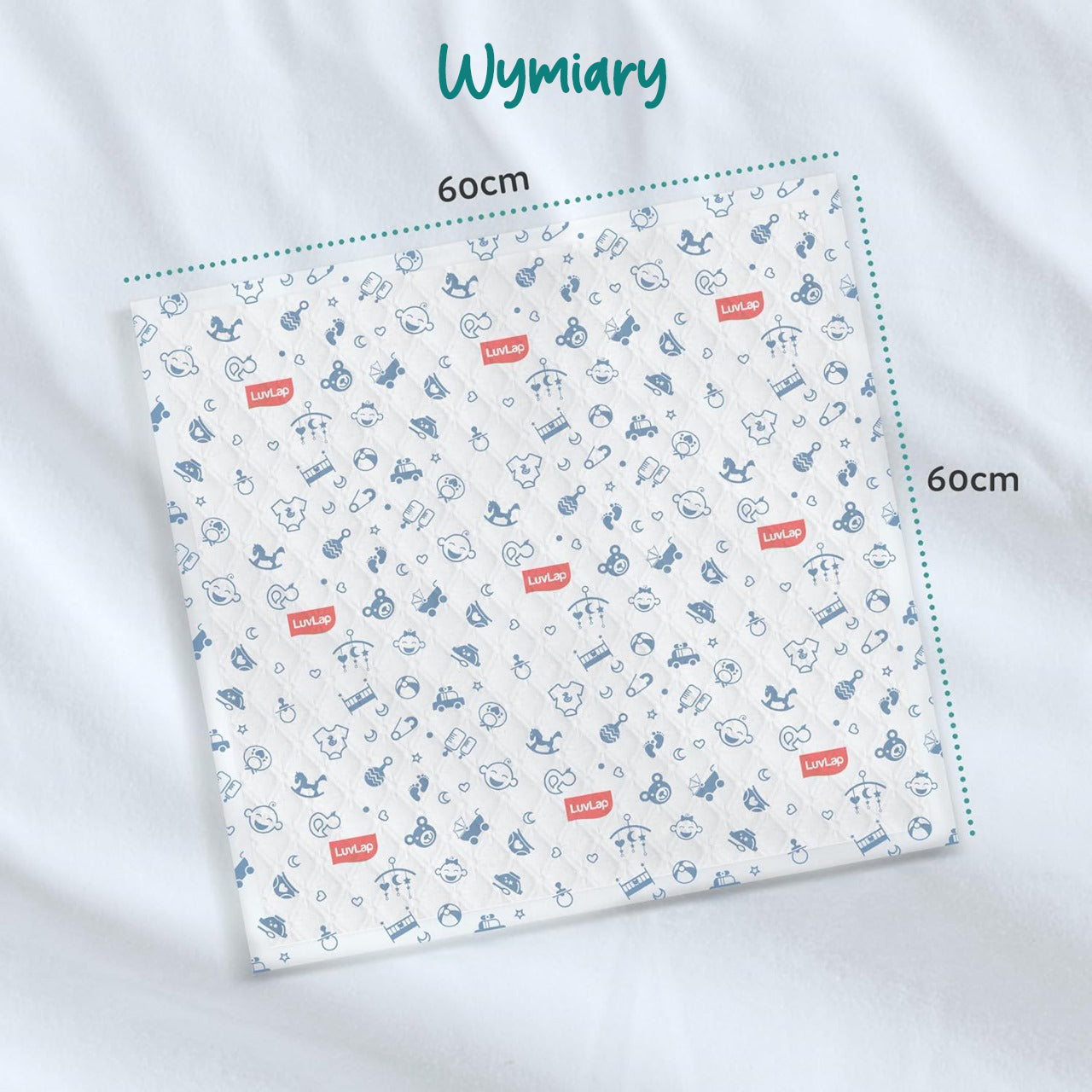 10 ks jednorázových přebalovacích podložek LuvLap 60x60 cm