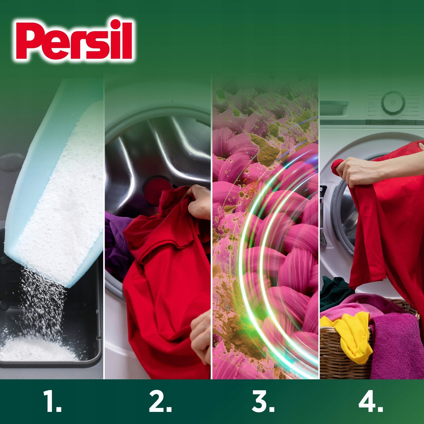Proszek do prania białego i koloru Persil Deep Clean zestaw 20 kg
