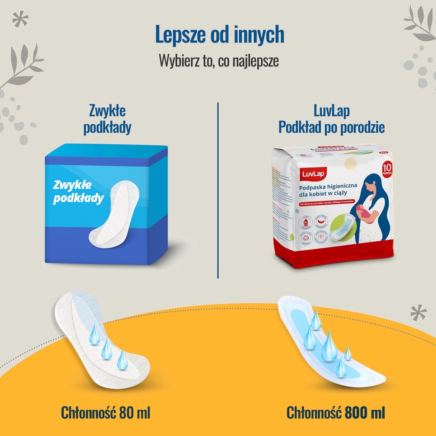 10 ks poporodní vložky LuvLap, savé vložky pro maminky v poporodním období