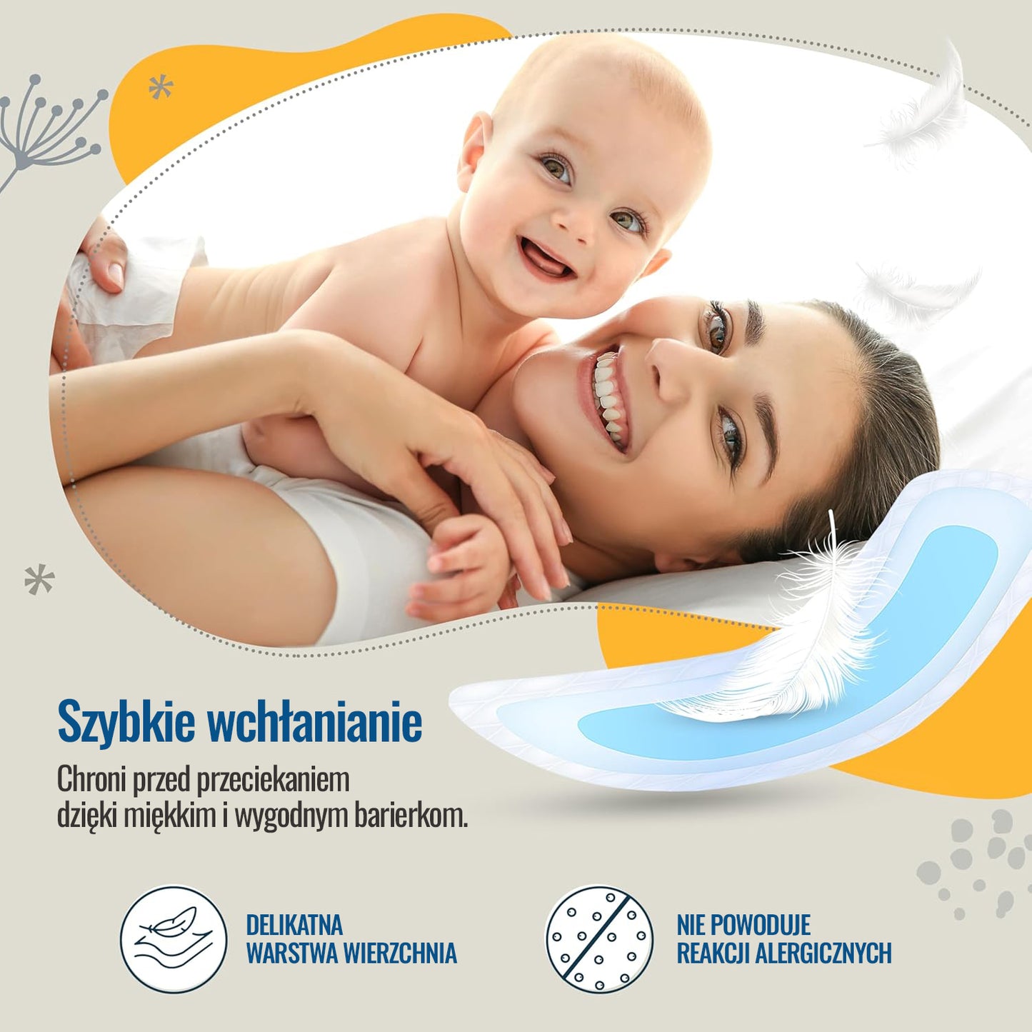 10 ks poporodní vložky LuvLap, savé vložky pro maminky v poporodním období