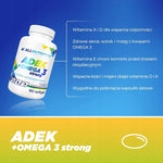 ALLNUTRITION ADEK+Omega 3 Strong 90 kaps Odporność Kości Serce Wzrok