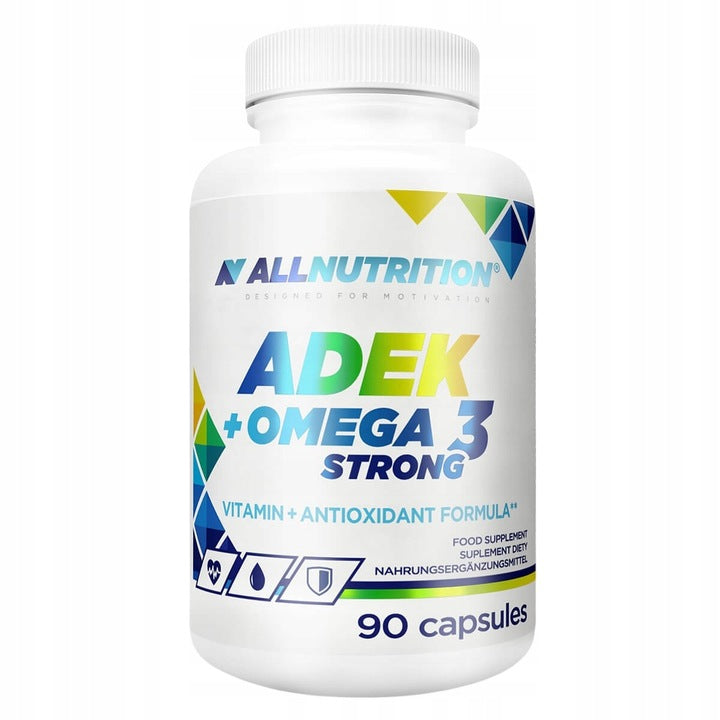 ALLNUTRITION ADEK+Omega 3 Strong 90 kaps Odporność Kości Serce Wzrok