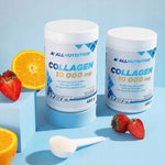 ALLNUTRITION Collagen 10 000 mg Wit C Kwas Hialuronowy 480 g Pomarańcza
