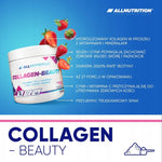 ALLNUTRITION Collagen Beauty 158g Kolagen Biotyna Cynk Wit.C Truskawka