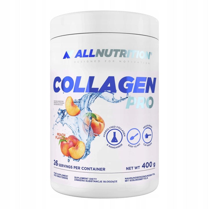 ALLNUTRITION Collagen Pro 400g Brzoskwinia Kolagen witaminy Skóra Stawy Włosy