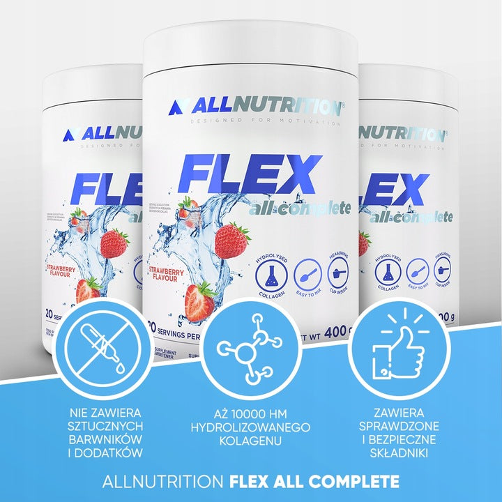 ALLNUTRITION Flex AllComplete 400g Kolagen Glukozamina MSM Czarna Porzeczka