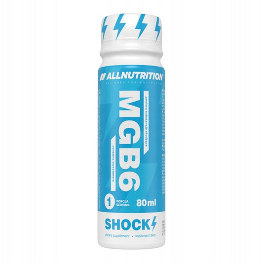 ALLNUTRITION MGB6 SHOCK SHOT – hořčík + vitaminy B6 a B12 80 ml – energie, proti únavě, podpora soustředění