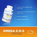 ALLNUTRITION OMEGA 3-6-9 STRONG 90 kaps. Wit.E Serce Mózg Odporność