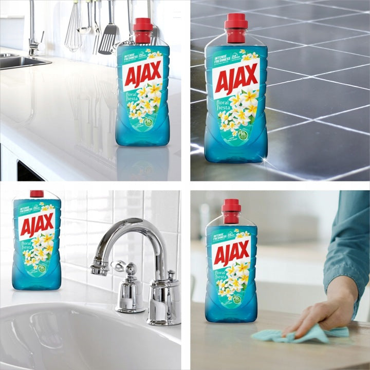 Ajax Čistič podlah Květ laguny 1l Beze šmouh Vůně 24h