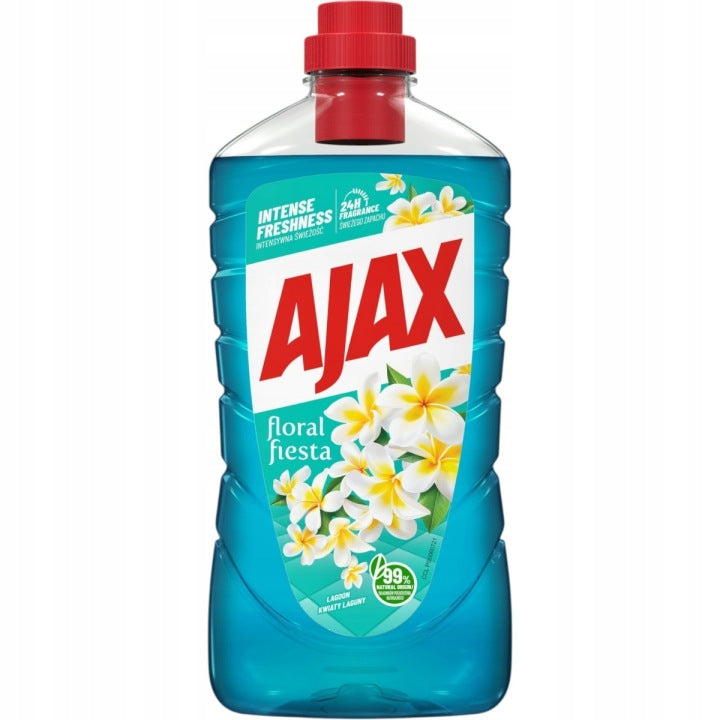 Ajax Čistič podlah Květ laguny 1l Beze šmouh Vůně 24h