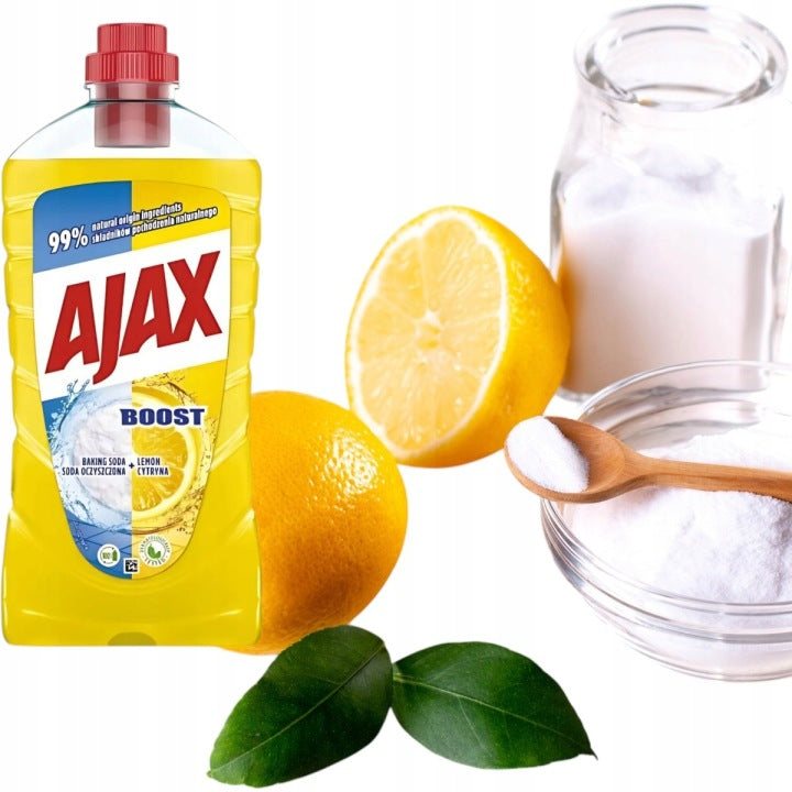 Ajax Čistič podlah boost citron soda 1l Bez šmouh 24h Vůně