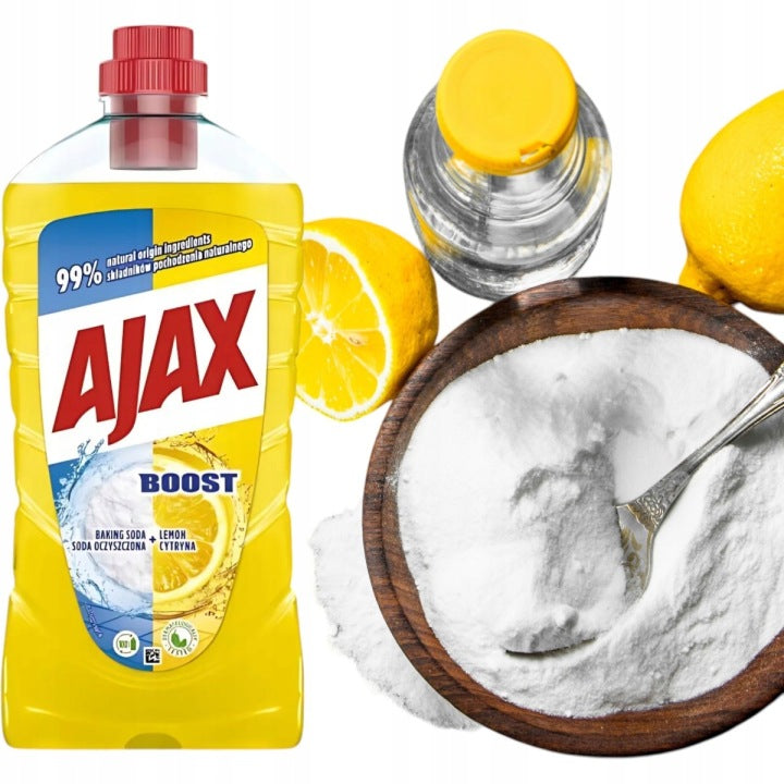 Ajax Čistič podlah boost citron soda 1l Bez šmouh 24h Vůně