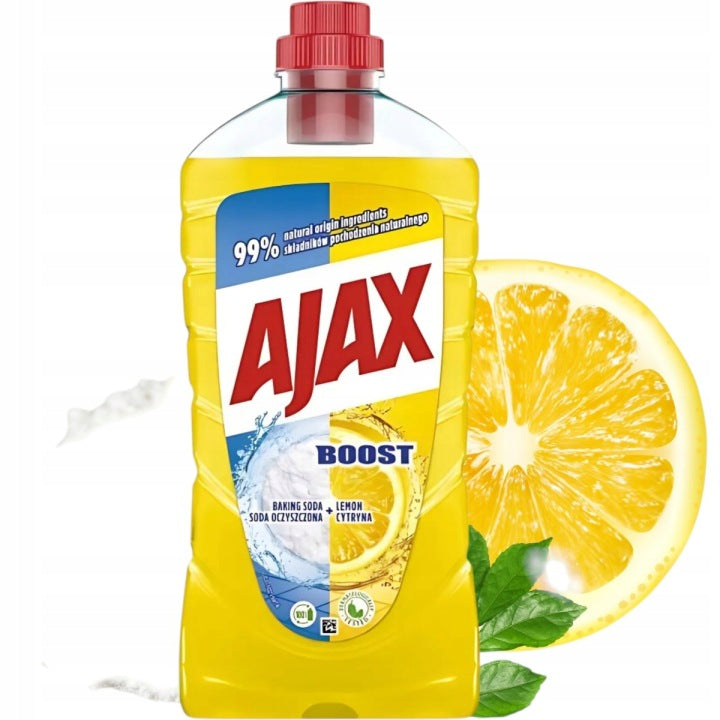 Ajax Čistič podlah boost citron soda 1l Bez šmouh 24h Vůně