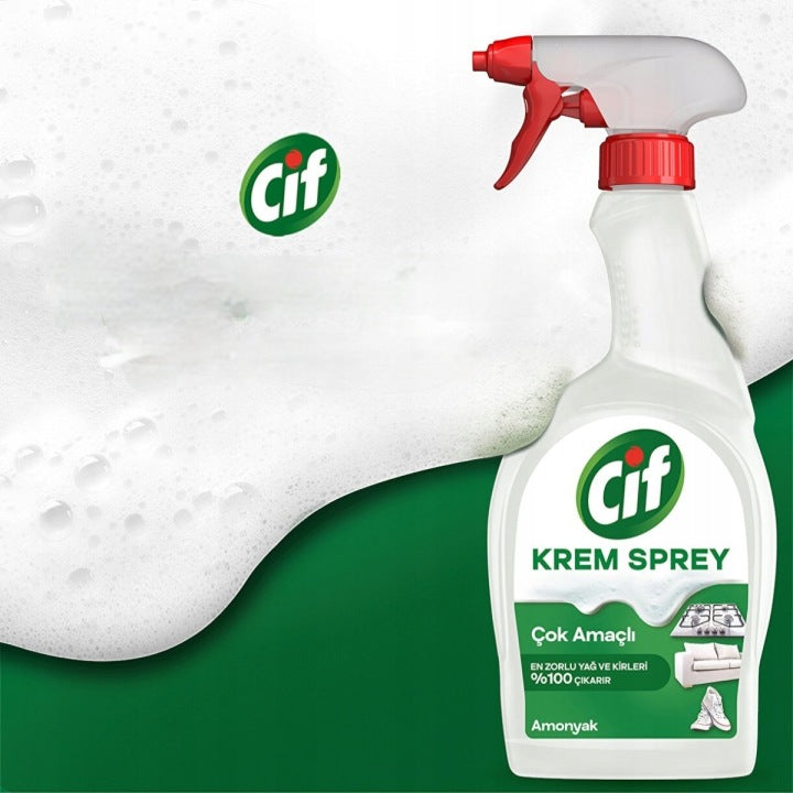 CIF Krém Sprej 750 ml Univerzální s Amoniakem Na Mastnotu na čištění