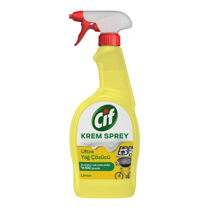 CIF Krém Sprej 750 ml citronový Univerzální Na mastnotu na čištění