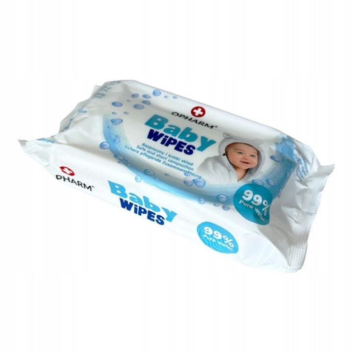 Vlhčené ubrousky 99% vody pro miminka, jemné, 64 ks Opharm