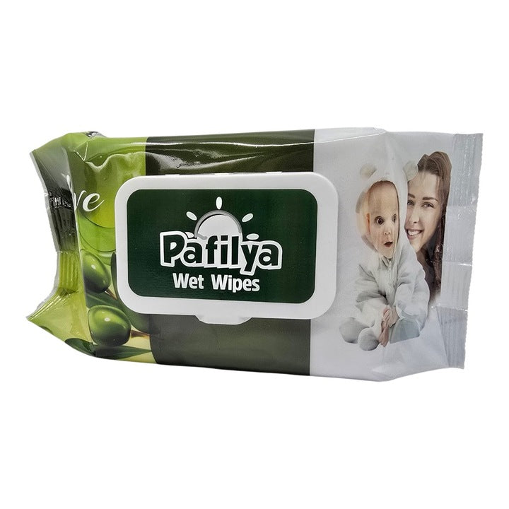Vlhčené ubrousky Pafilya Olivová pro děti i dospělé, 120 ks.