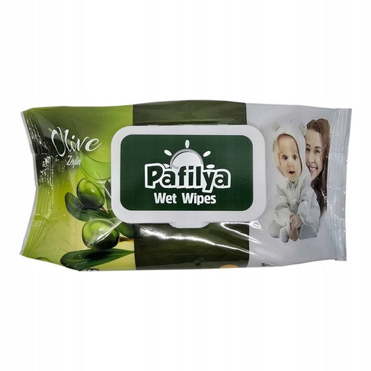 Vlhčené ubrousky Pafilya Olivová pro děti i dospělé, 120 ks.