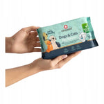 Vlhčené ubrousky pro psy a kočky, 48 ks, bez parfemace