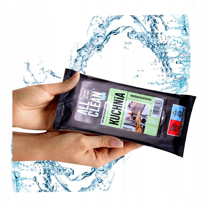 Chusteczki nawilżane do kuchni 32 szt. odtłuszczające, mocne EKO AllClean