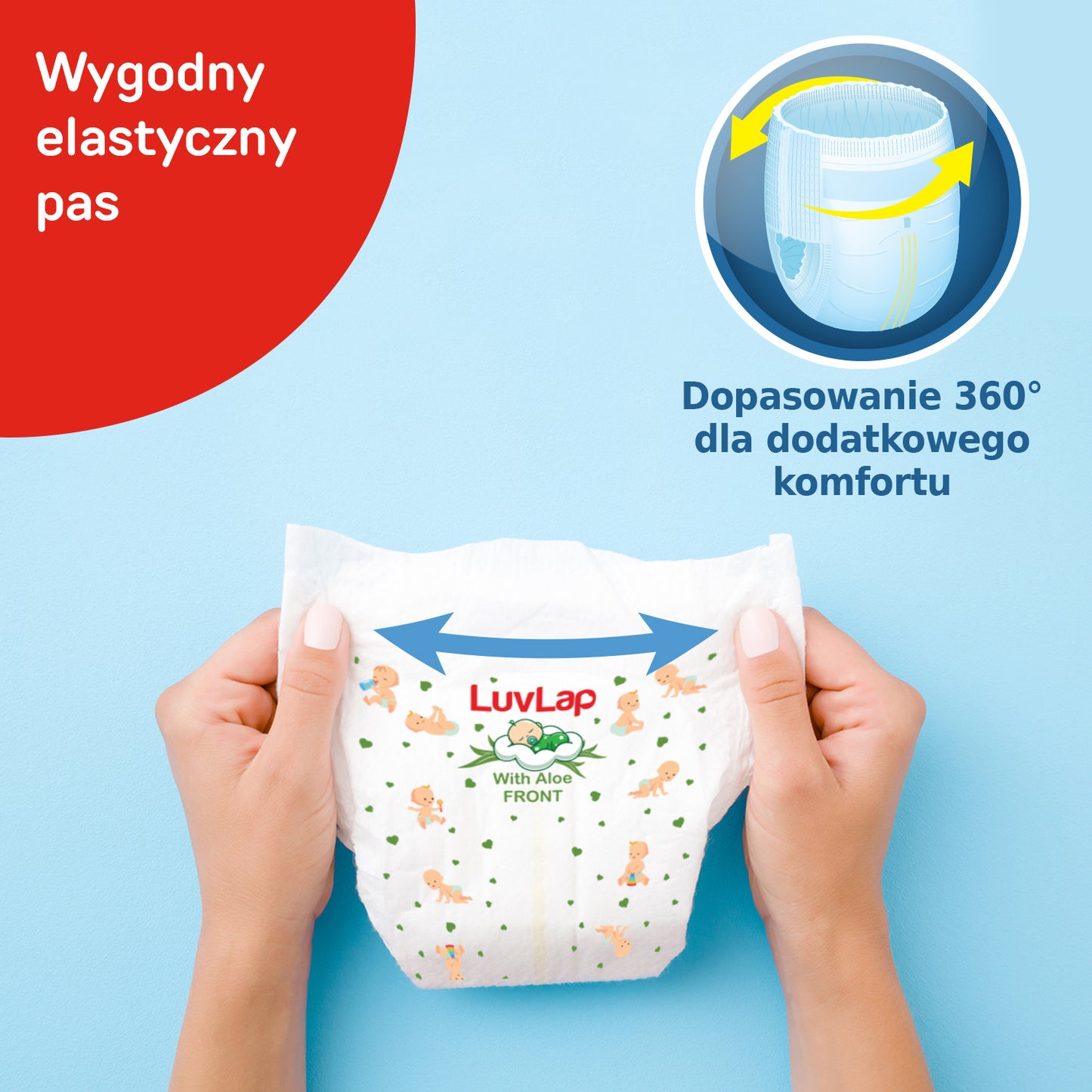 LuvLap dětské plenkové kalhotky s aloe vera, 12hodinová ochrana 