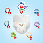 LuvLap dětské plenkové kalhotky s aloe vera, 12hodinová ochrana 