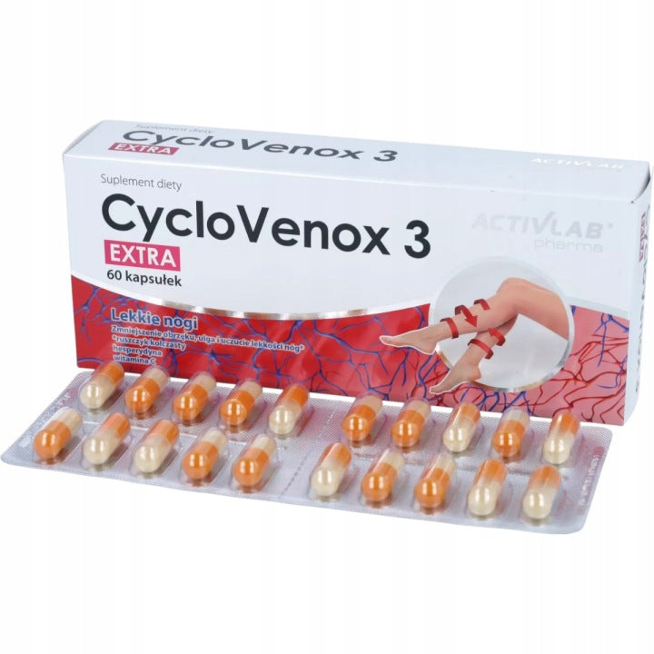 CycloVenox 3 Extra Activlab 60 kaps těžké nohy krevní oběh křečové žíly únava