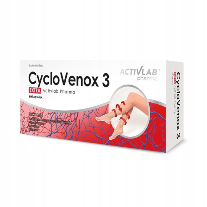 CycloVenox 3 Extra Activlab 60 kaps těžké nohy krevní oběh křečové žíly únava