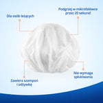 Víčko EasyFlow 2 v 1 pro mytí vlasů bez vody se šamponem a kondicionérem – 1 ks pro ležící a nemocné osoby