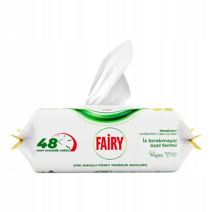Vlhčené čisticí ubrousky Fairy Lemon 100 ks. 