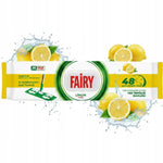 Velké náplně do mopu Fairy vlhčené ubrousky jednorázové Citron 50 ks