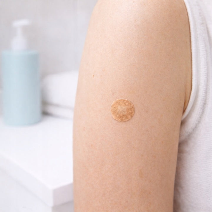 EASYFLOW Kulaté tečkované náplasti barvy kůže na mateřská znaménka, pihy 100ks
