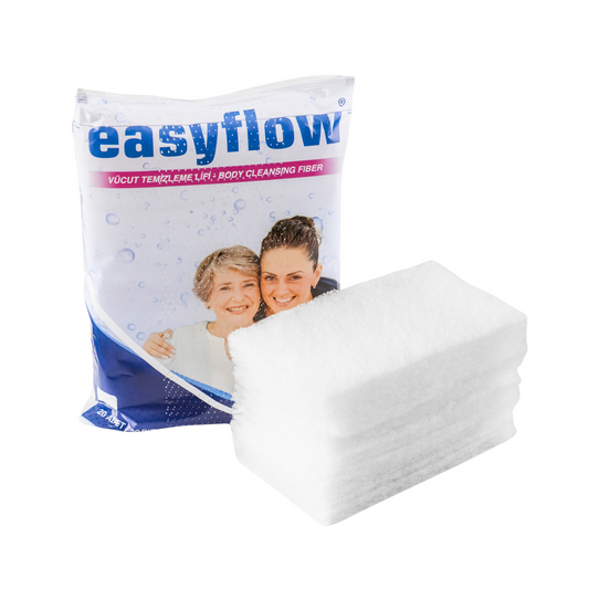 EasyFlow 20 kusů houbiček s tělovým mýdlem pro seniory a nemocné