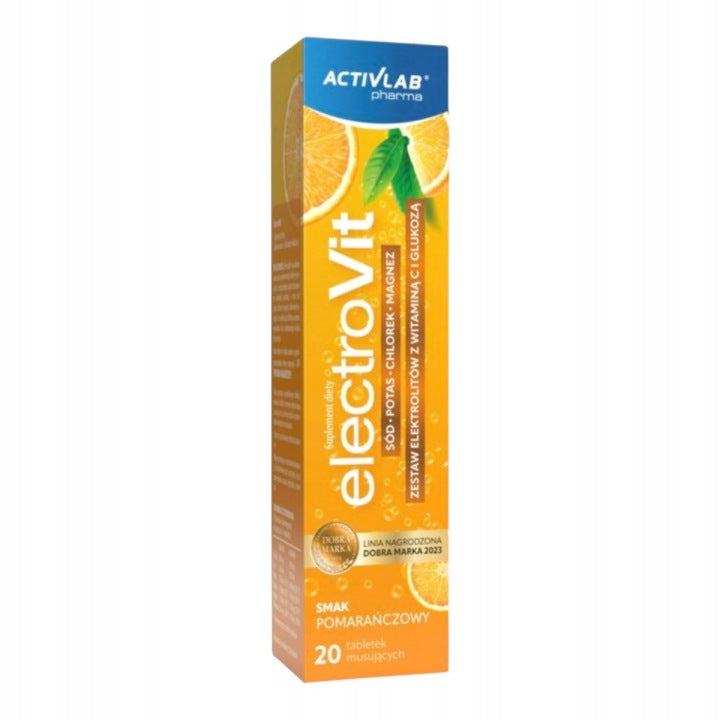 ElectroVit Activlab elektrolyty 20 šumivých tablet pomeranč hydratace