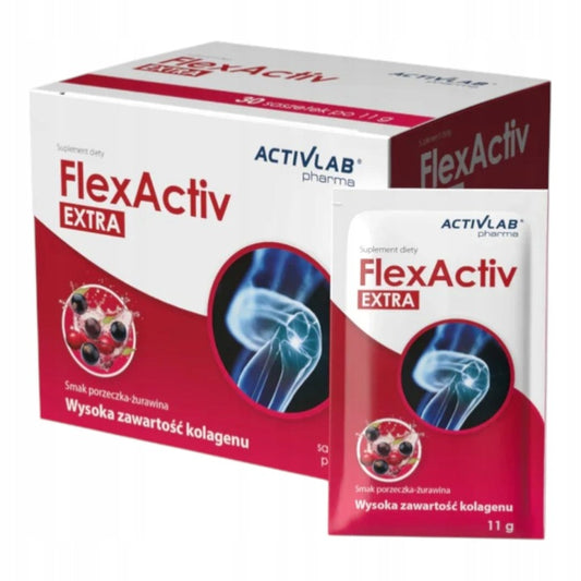FlexActiv Extra Activlab 30 sáčků kolagen na klouby rybíz brusinka