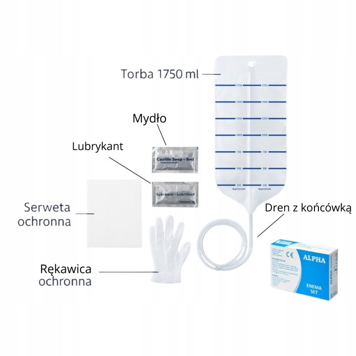 Hygienická sada pro klystýr - Alpha problémy s vyprazdňováním irigátor