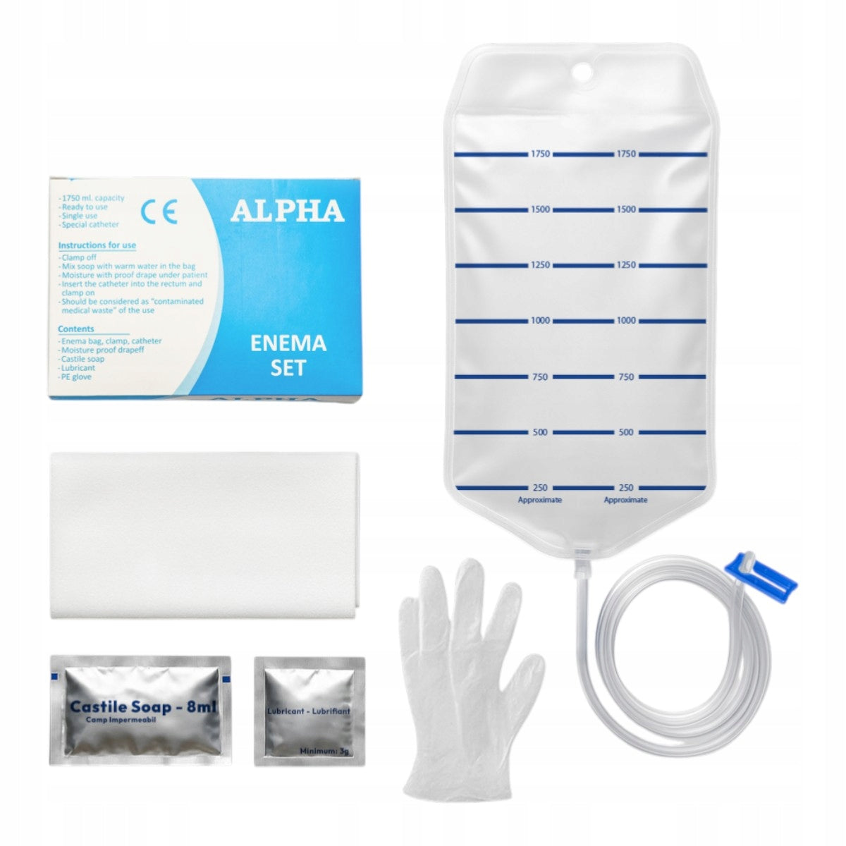 Hygienická sada pro klystýr - Alpha problémy s vyprazdňováním irigátor