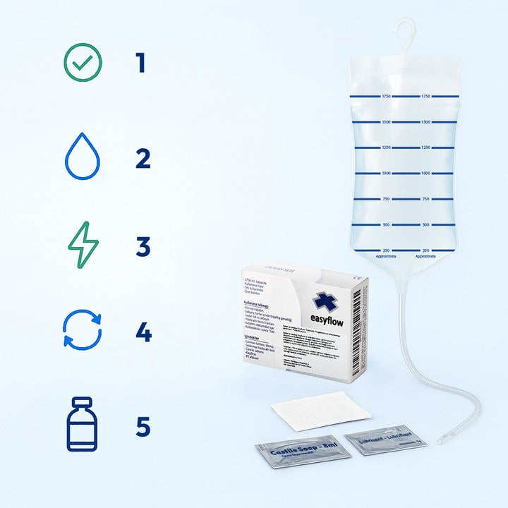 Higieniczny zestaw do lewatywy EASYFLOW