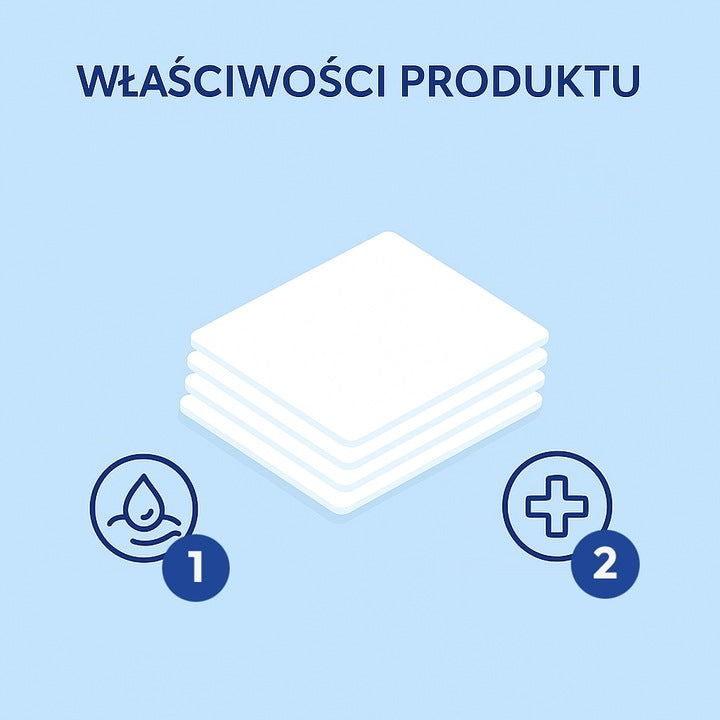 Kompresy gazowe niejałowe 10x10cm 8-warstwowe medyczne 100 szt.