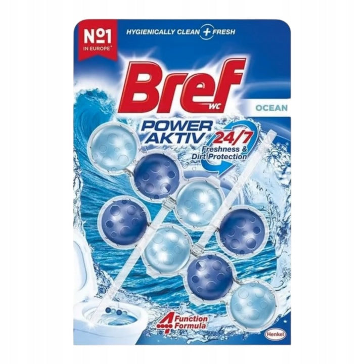 Bref Power Aktiv Ocean WC bloky do toalety 2x50g mořská vůně