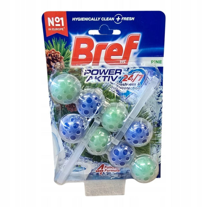 WC závěsné bloky Bref Power Aktiv Pine 2x50g borovice