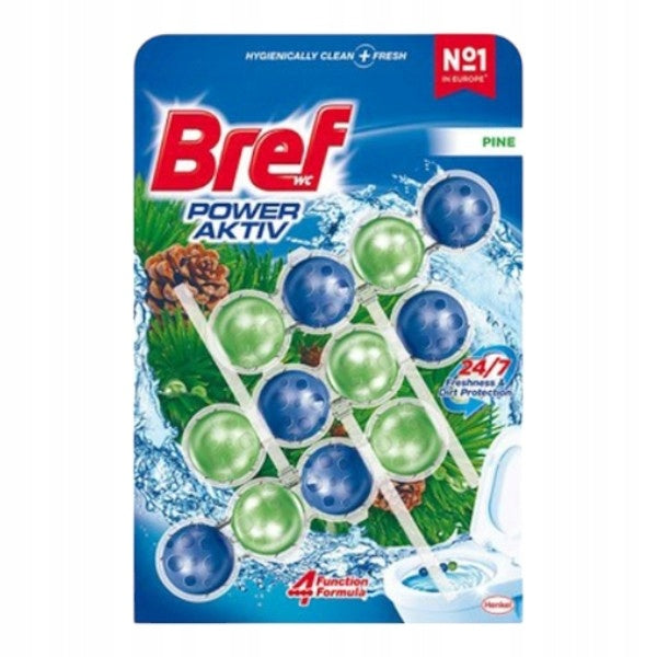 WC závěsy Bref Power Aktiv Pine 3x50g borovice